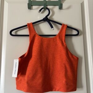 Outdoor Voices Bright Orange Venus Crop Top NWT